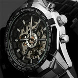 Winner Watch Men Skeleton Automatic Mechanical Watch